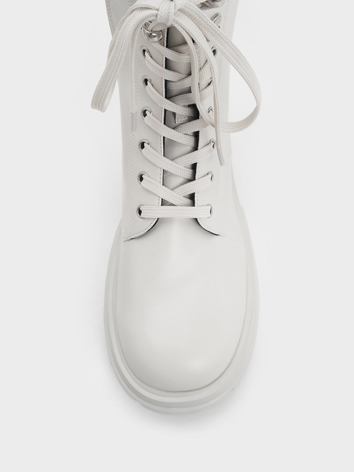 All white lace up boots store