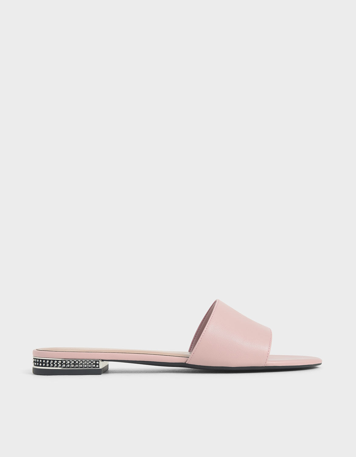 pink slip on sandals