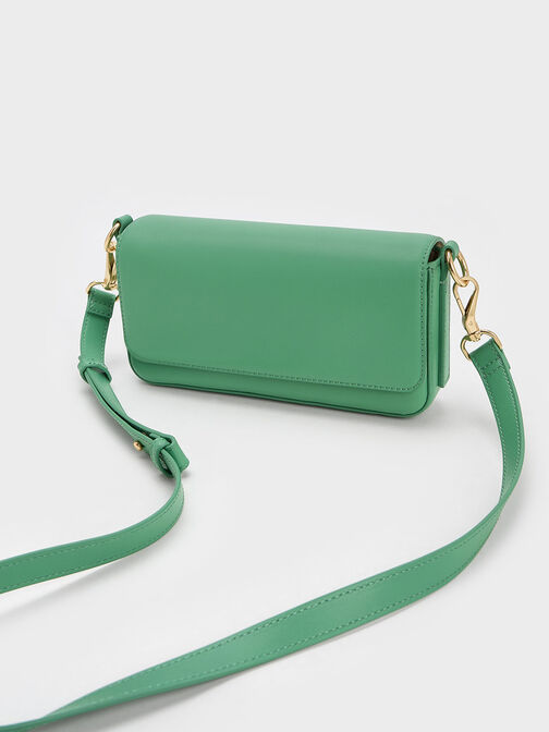 Catena Front Flap Bag, Green, hi-res