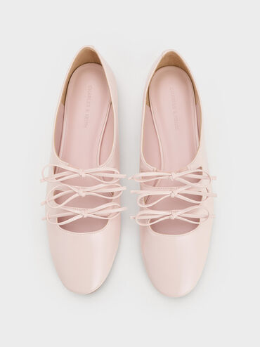 Dorri Triple-Bow Ballet Flats, Pink, hi-res