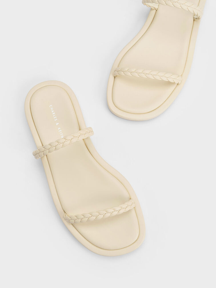 Braided Slides, Butter, hi-res