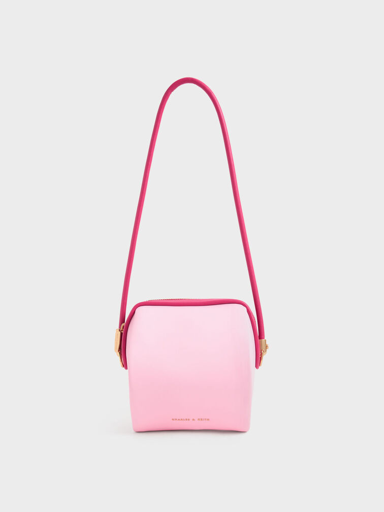 Ridley Chain-Link Boxy Bag, Pink, hi-res