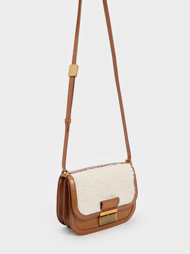 Furry Charlot Bag, Multi, hi-res