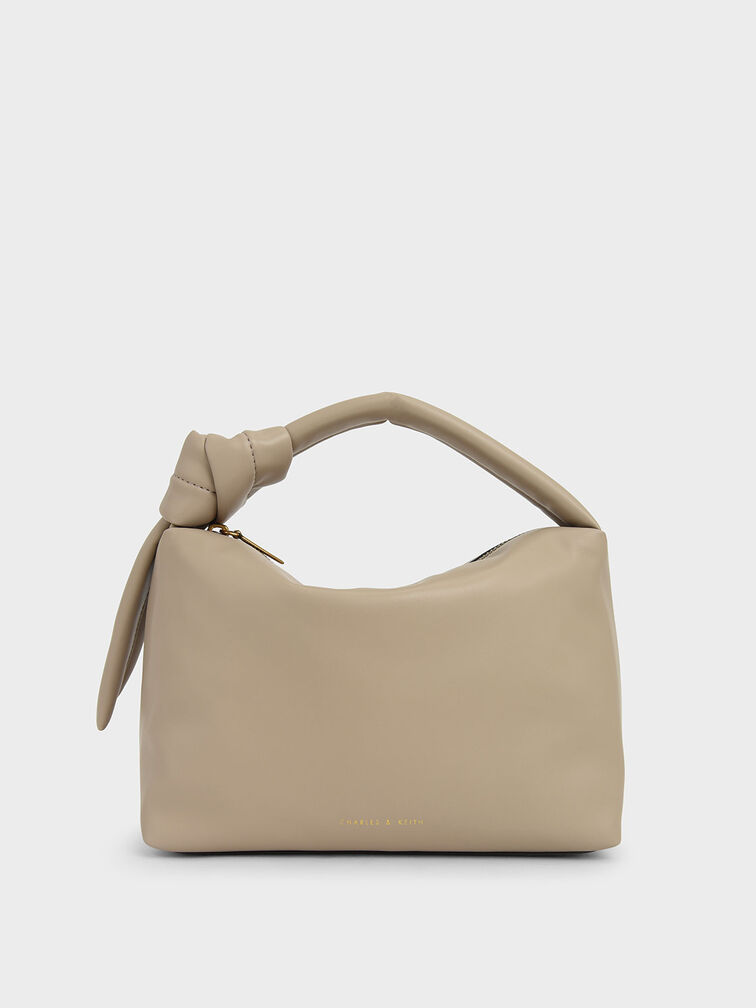 Slouchy Hobo Bag, Beige, hi-res