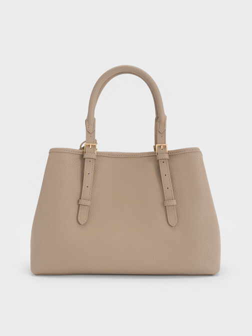 Baral Bead-Charm Tote Bag, Taupe, hi-res