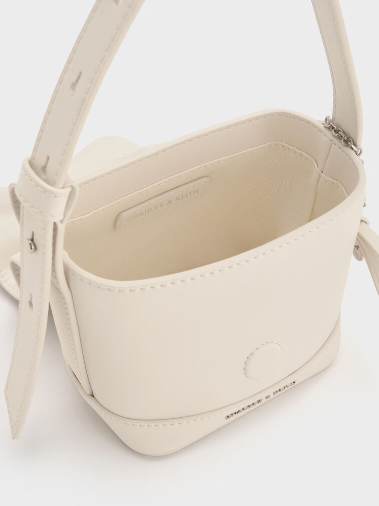 Kadee Ruched Mini Bag, Cream, hi-res