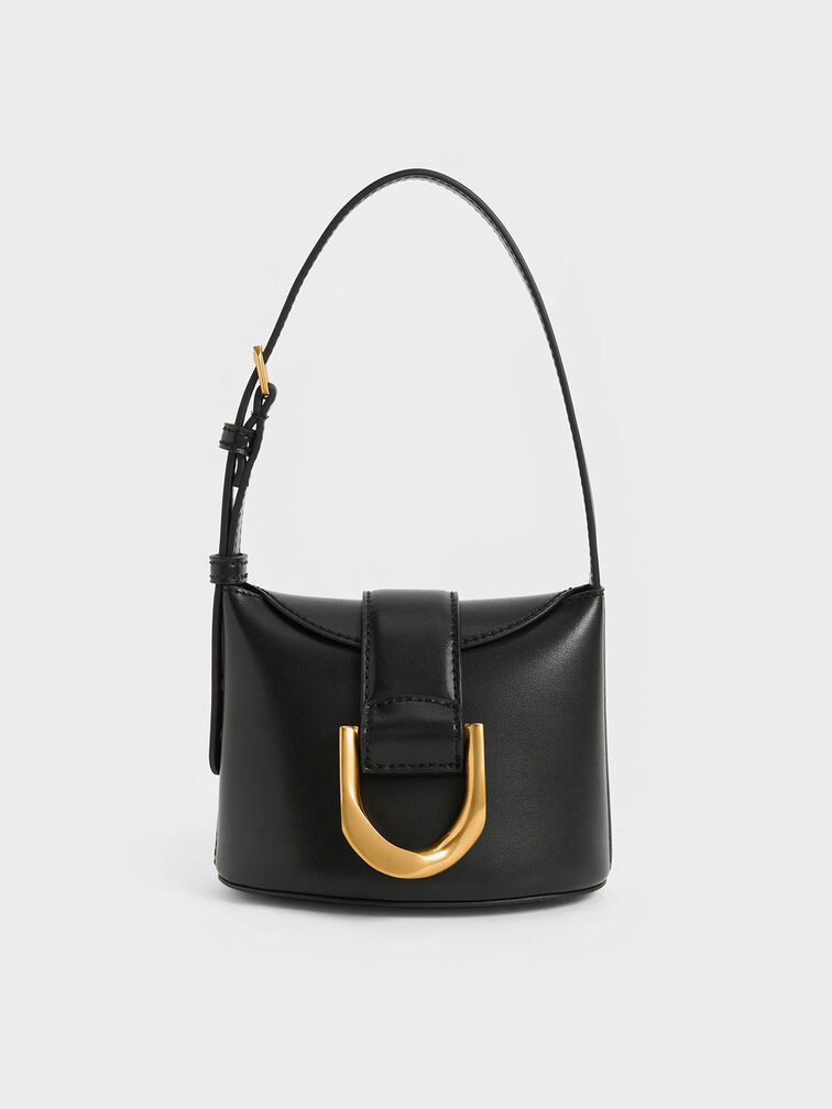 Bolso cesta Gabine, Negro, hi-res