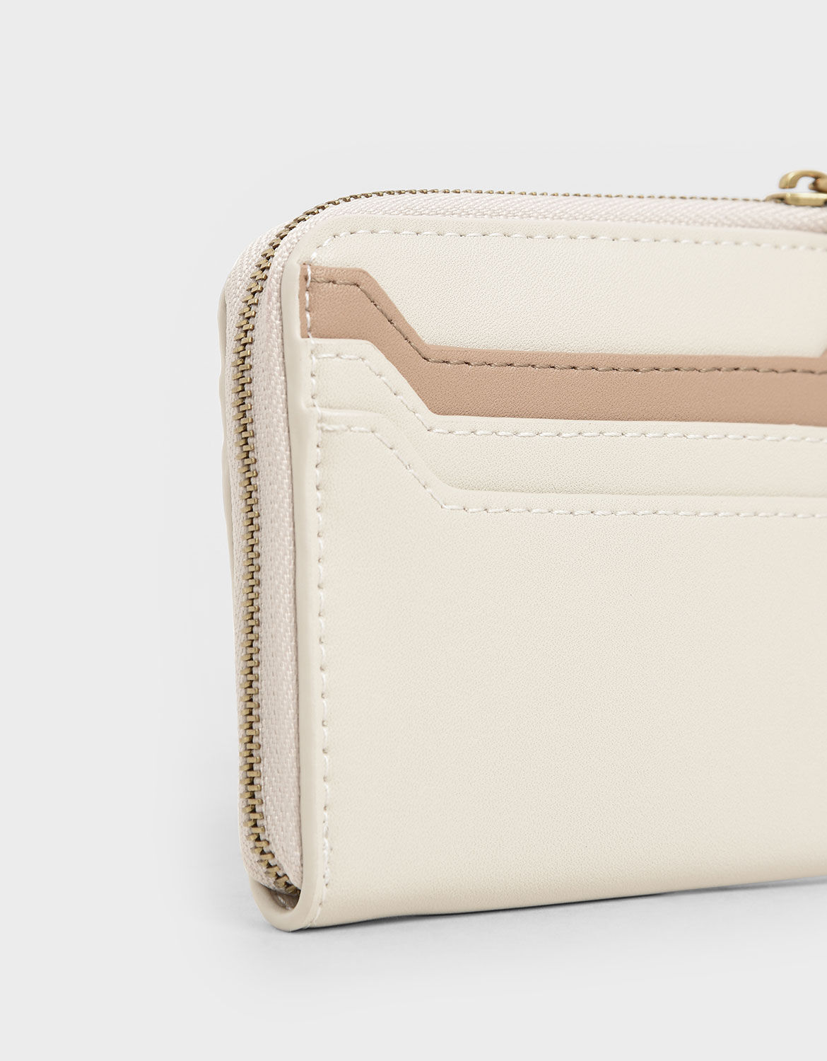 Multi Two Tone Zip Around Card Holder CHARLES KEITH International