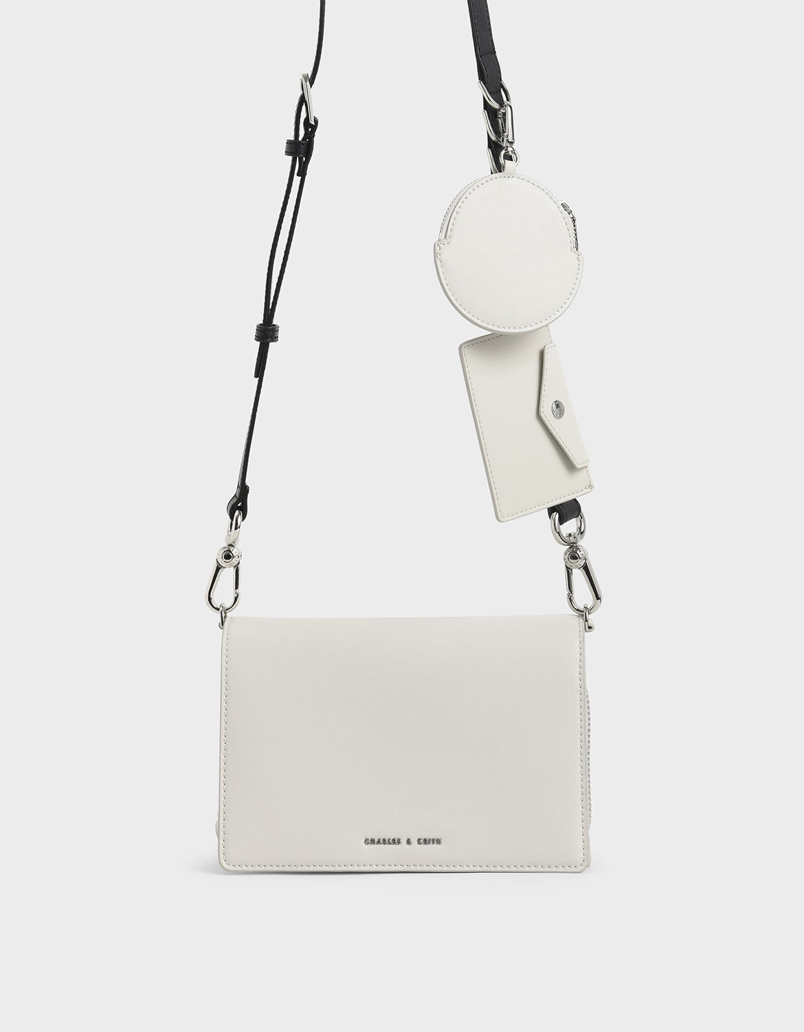 white pouch bag