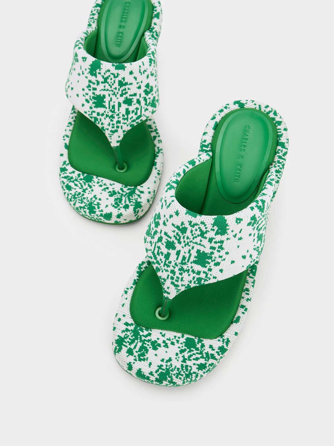 Green dress best sale sandals