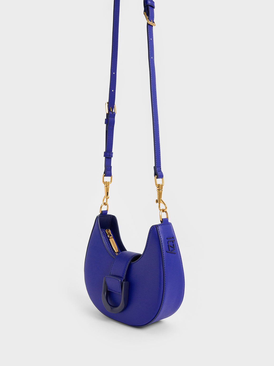 Gabine Belted Hobo Bag, Cobalt, hi-res