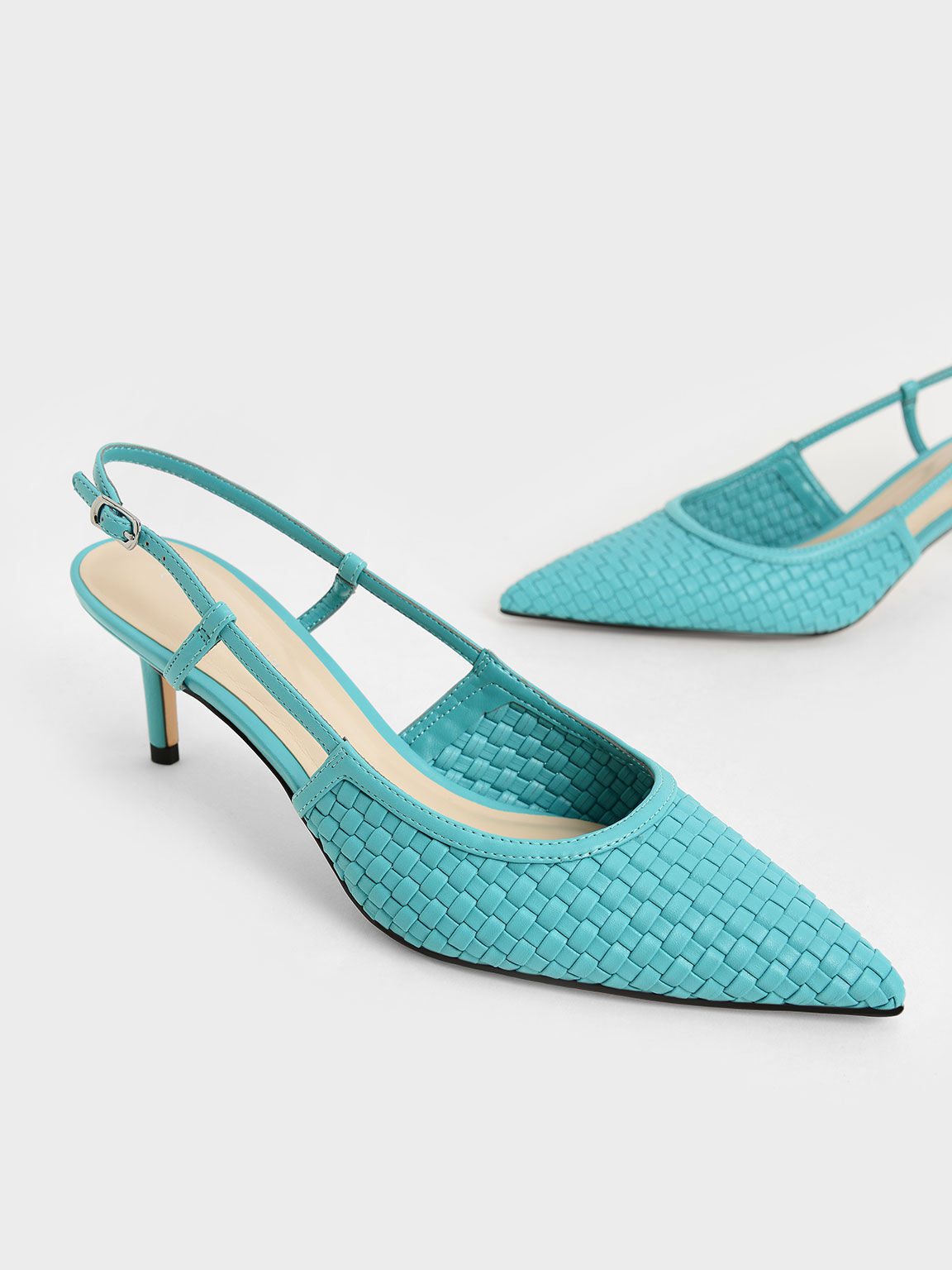 Teal slingback shoes best sale