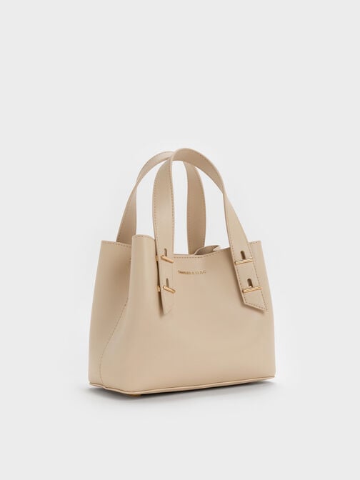 Mini Shania Double-Handle Tote Bag, Dusted Oat, hi-res