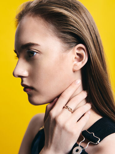 Kris Sculptural Ring, Rose Gold, hi-res