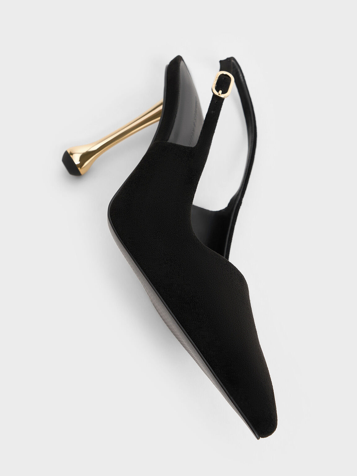 Faux suede pointed toe pumps shop