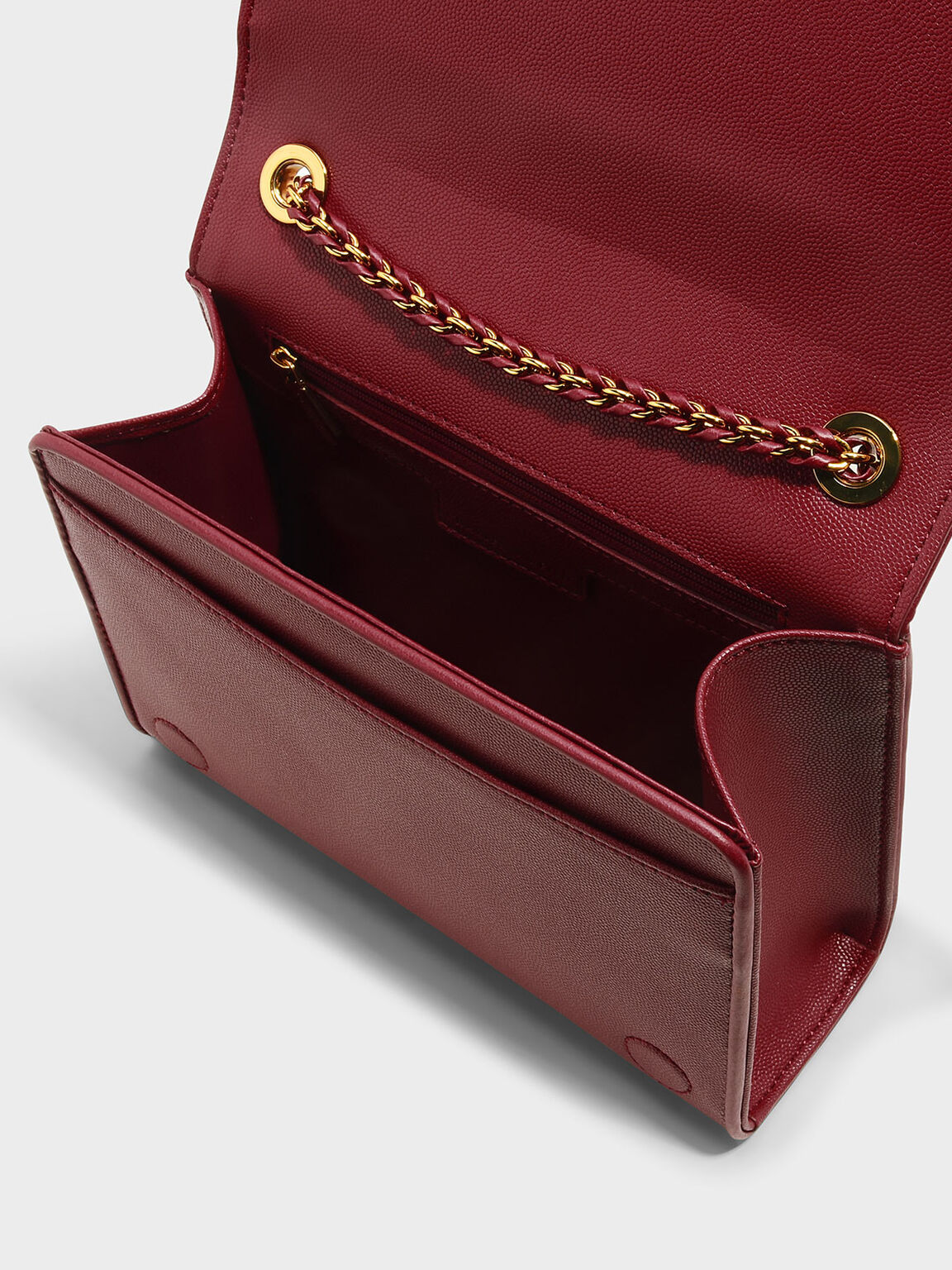 charles and keith plush powder bag