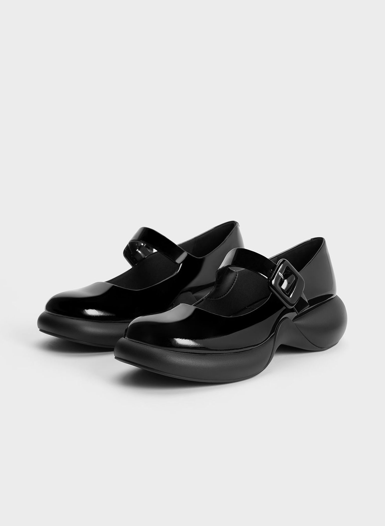 Hallie Patent Leather Mary Janes, Black Patent, hi-res