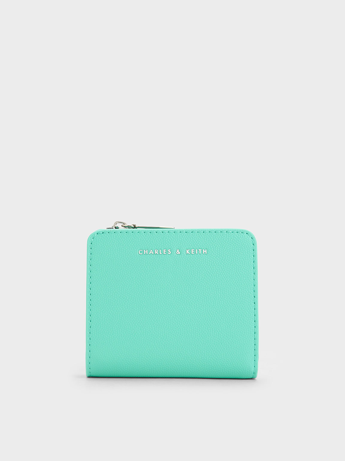 Gewoon Bejaarden Manhattan Mint Green Zip Around Card Holder - CHARLES & KEITH US