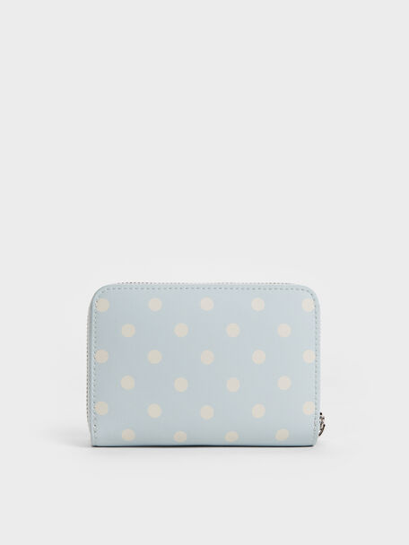 Sianna Polka-Dot Wristlet, Sea Salt Blue, hi-res