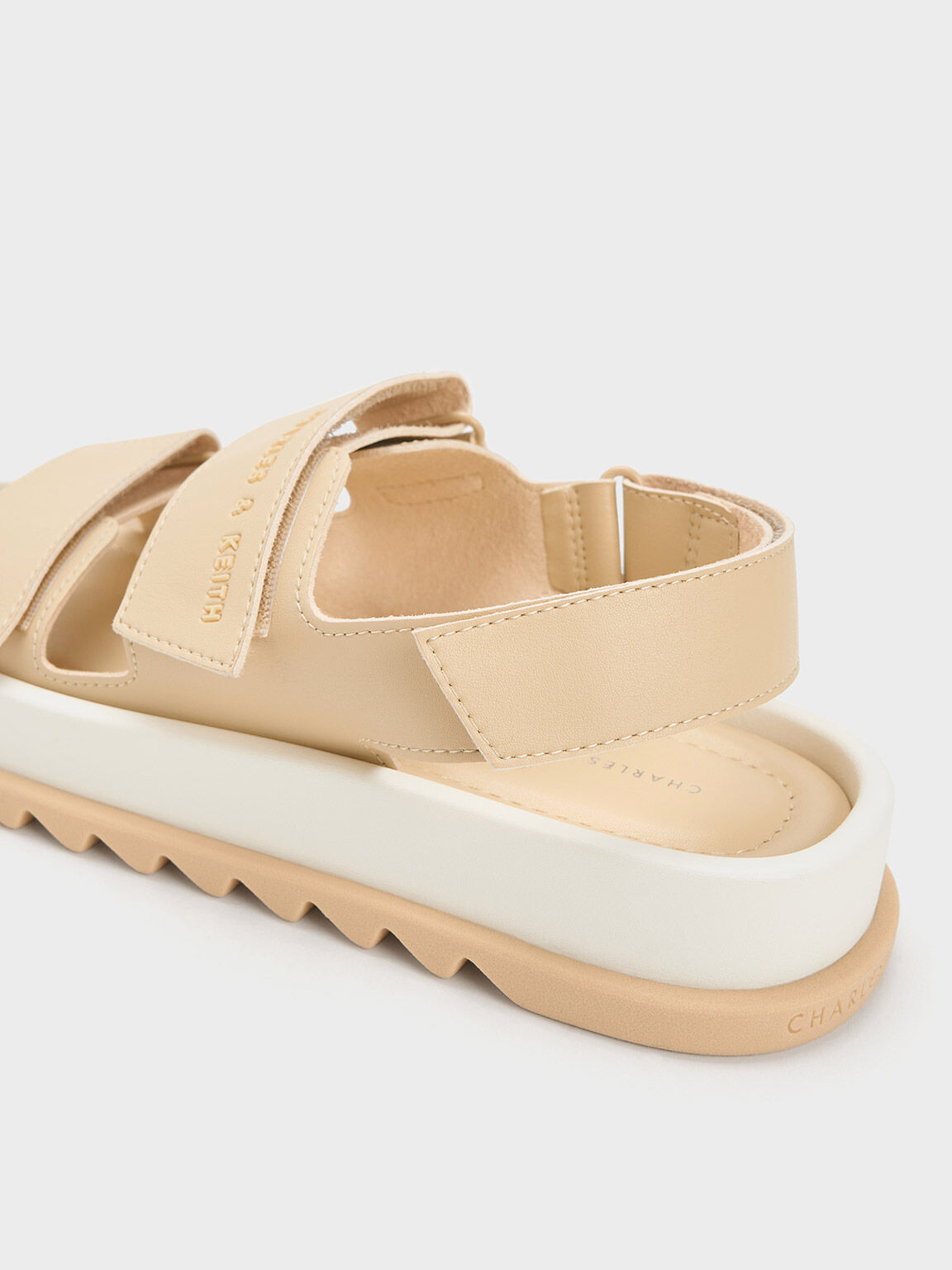Sand Buckled Sandals - CHARLES & KEITH MX