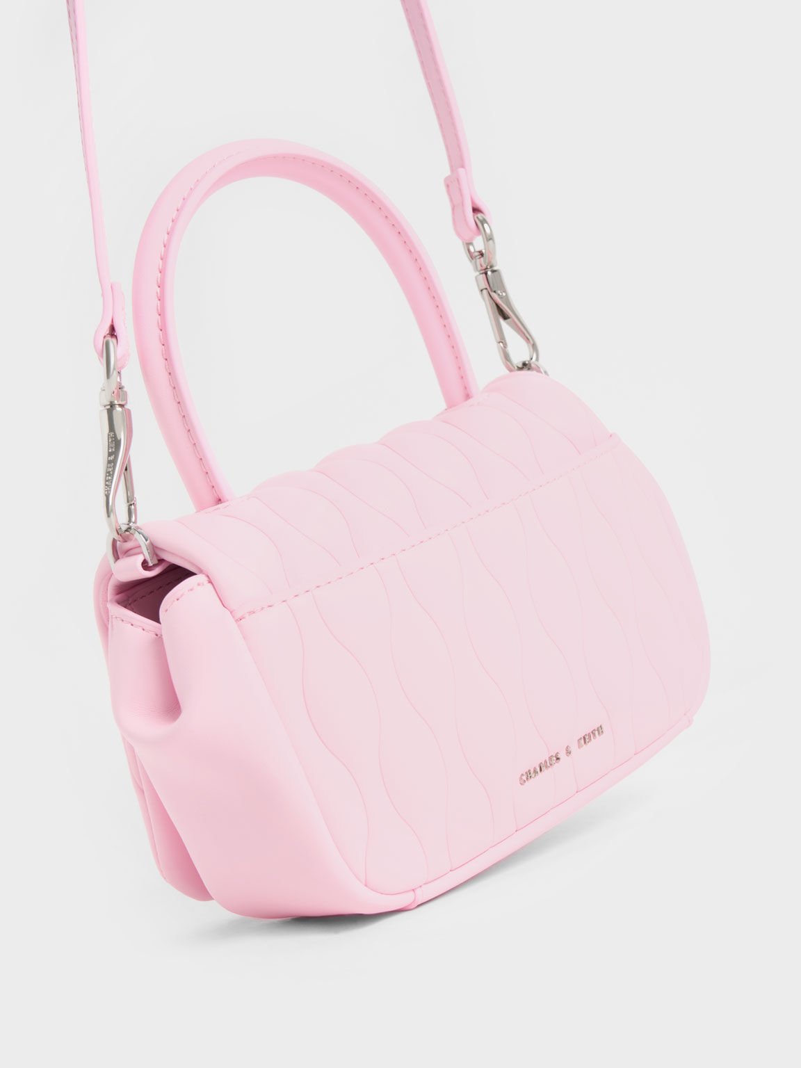 Iva Boxy Top Handle Bag, Pink, hi-res