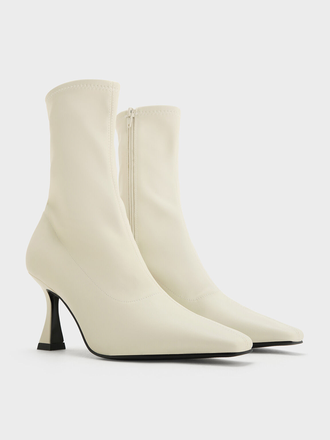White ankle boots size 7 best sale
