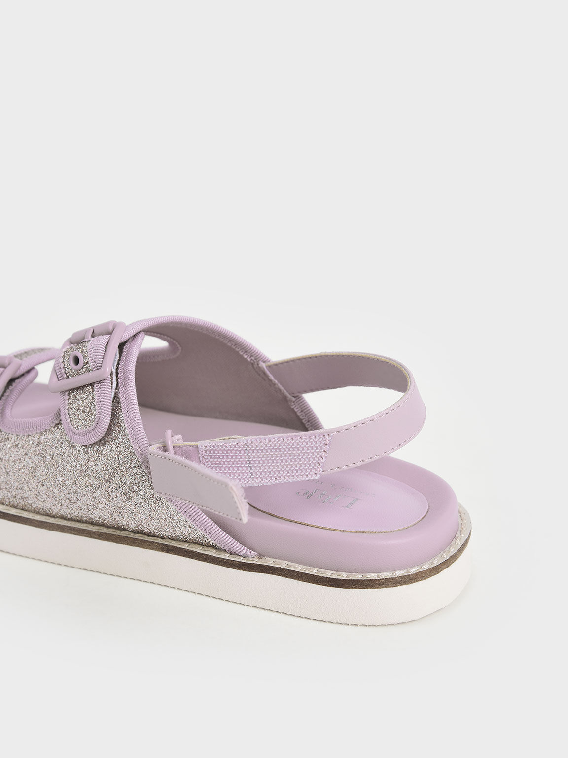 兒童雙帶釦涼鞋, 紫丁香色, hi-res