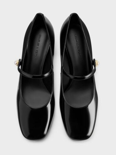 Marie Pearl Mary Jane Pumps, Black Box, hi-res