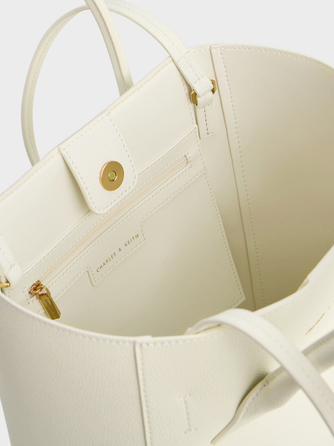 Chiffon Scarf Tote Bag, Beige, hi-res