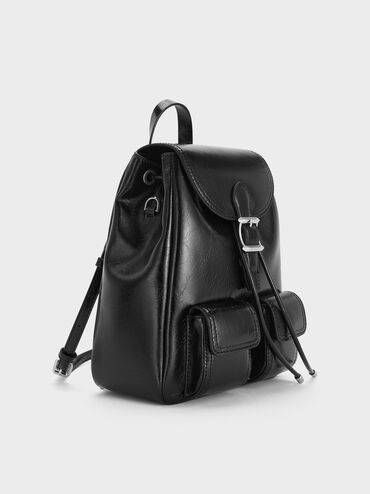 Mochila de lona Bryna, Noir, hi-res