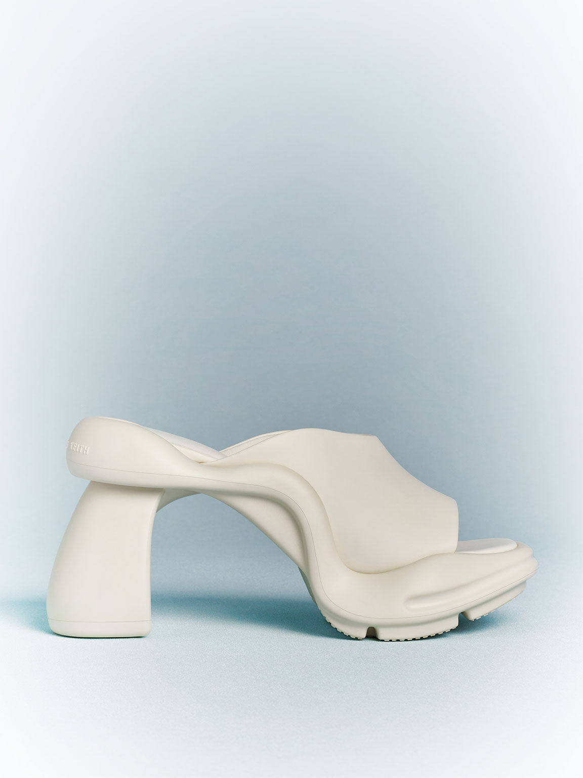 Leila Sculptural Mules, Cream, hi-res
