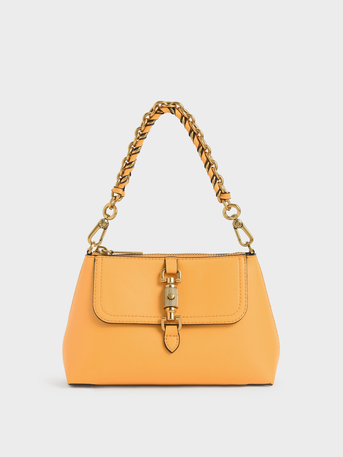 Atlas Chain Handle Bag, Mustard, hi-res