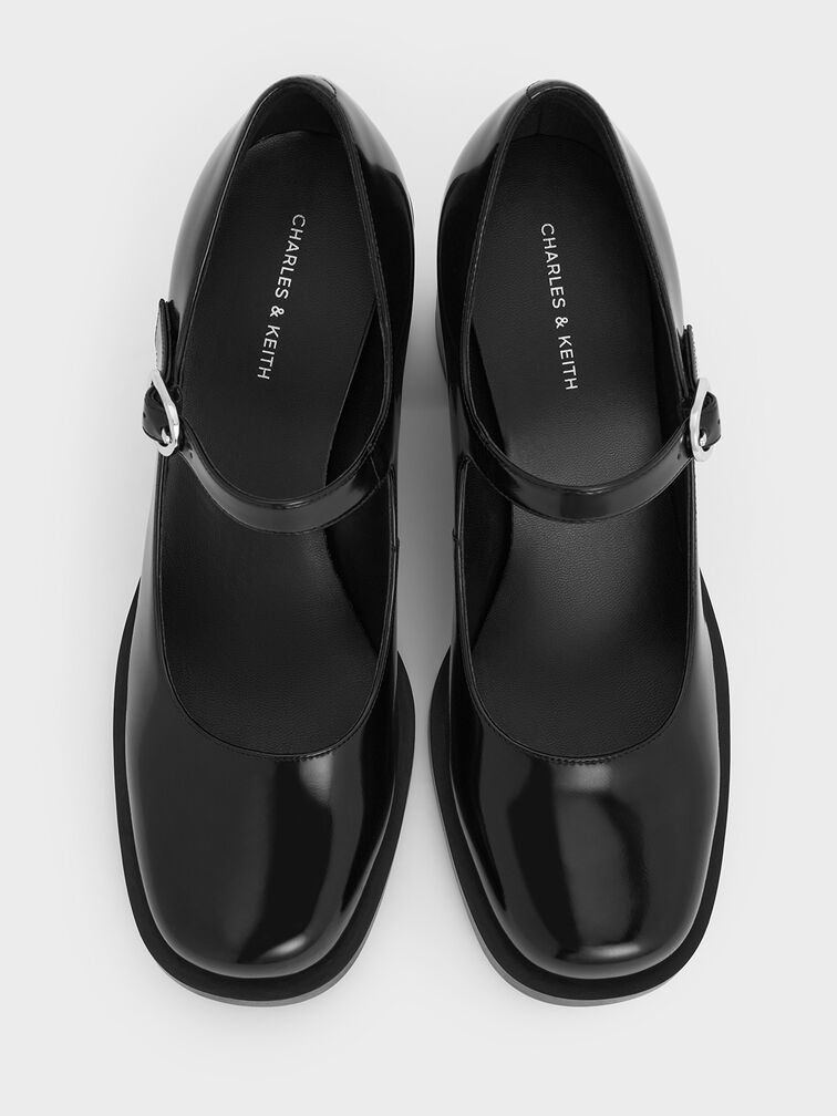 Mary Jane Block-Heel Pumps, Black Box, hi-res