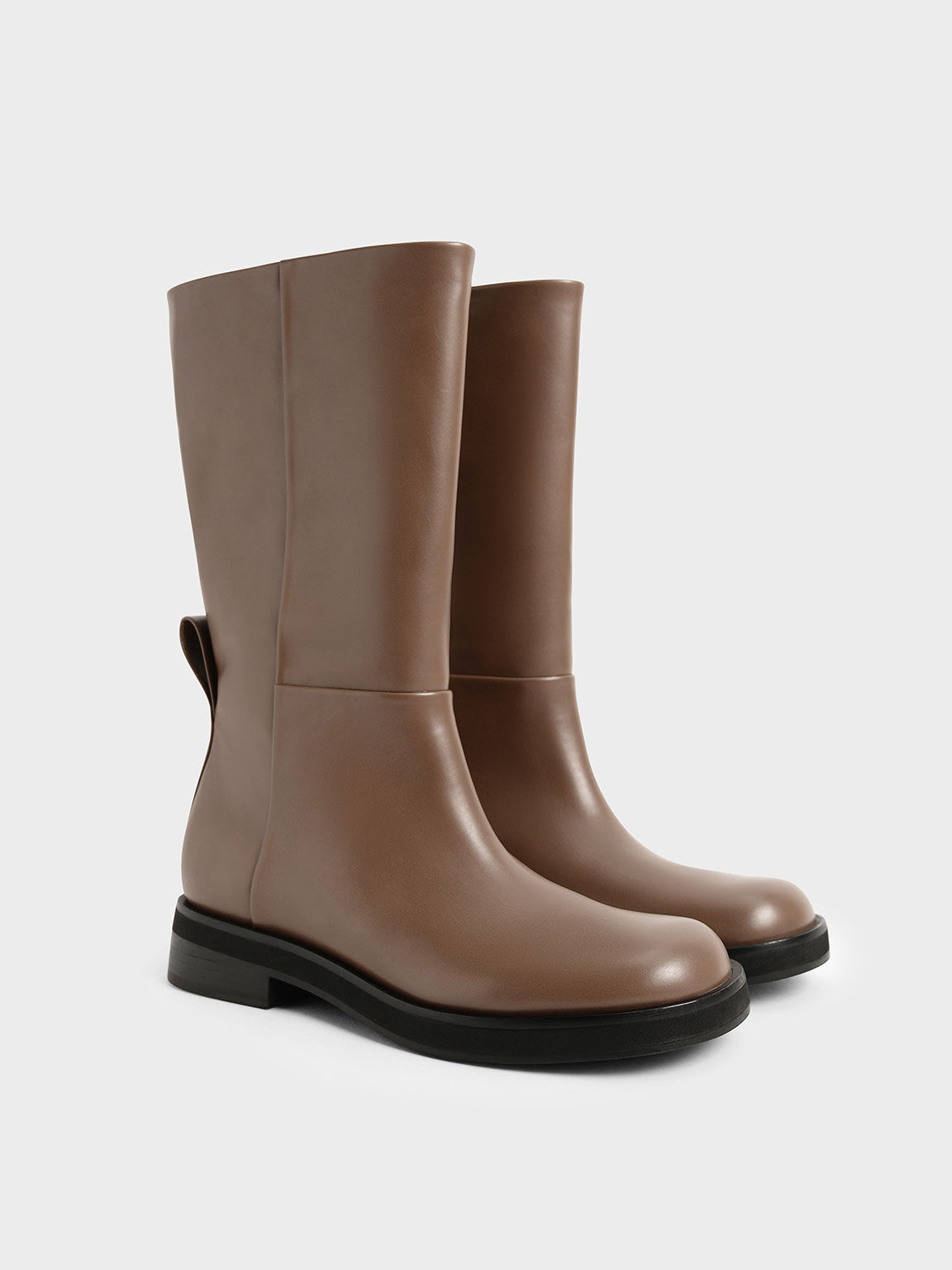 Taupe flat boots clearance