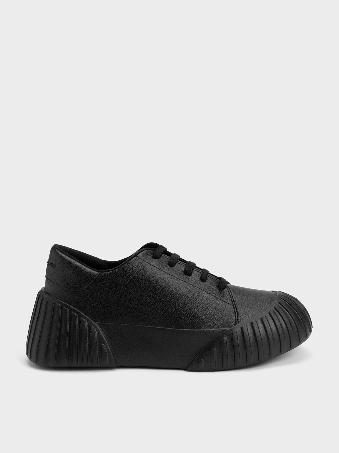 Adrian Chunky Sole Sneakers, Black, hi-res
