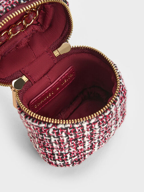 Micro Vanity Pouch, Maroon, hi-res