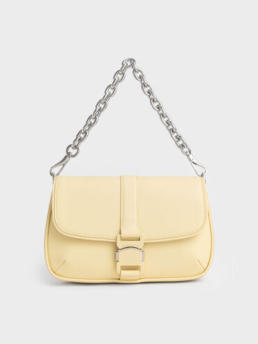 Zetta Belt Buckle Crossbody Bag, Butter, hi-res