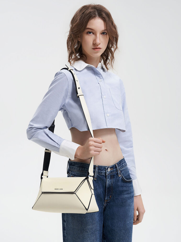 Nasrin Geometric Shoulder Bag, Multi, hi-res