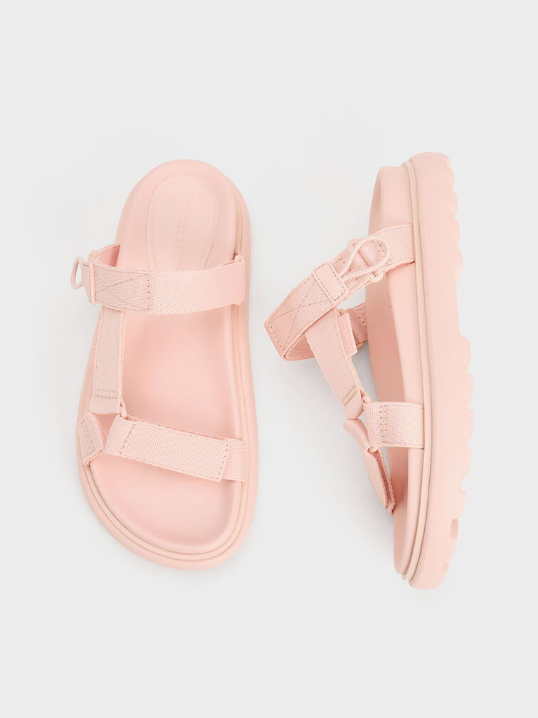 Pink Maisie Sports Sandals - CHARLES & KEITH SG