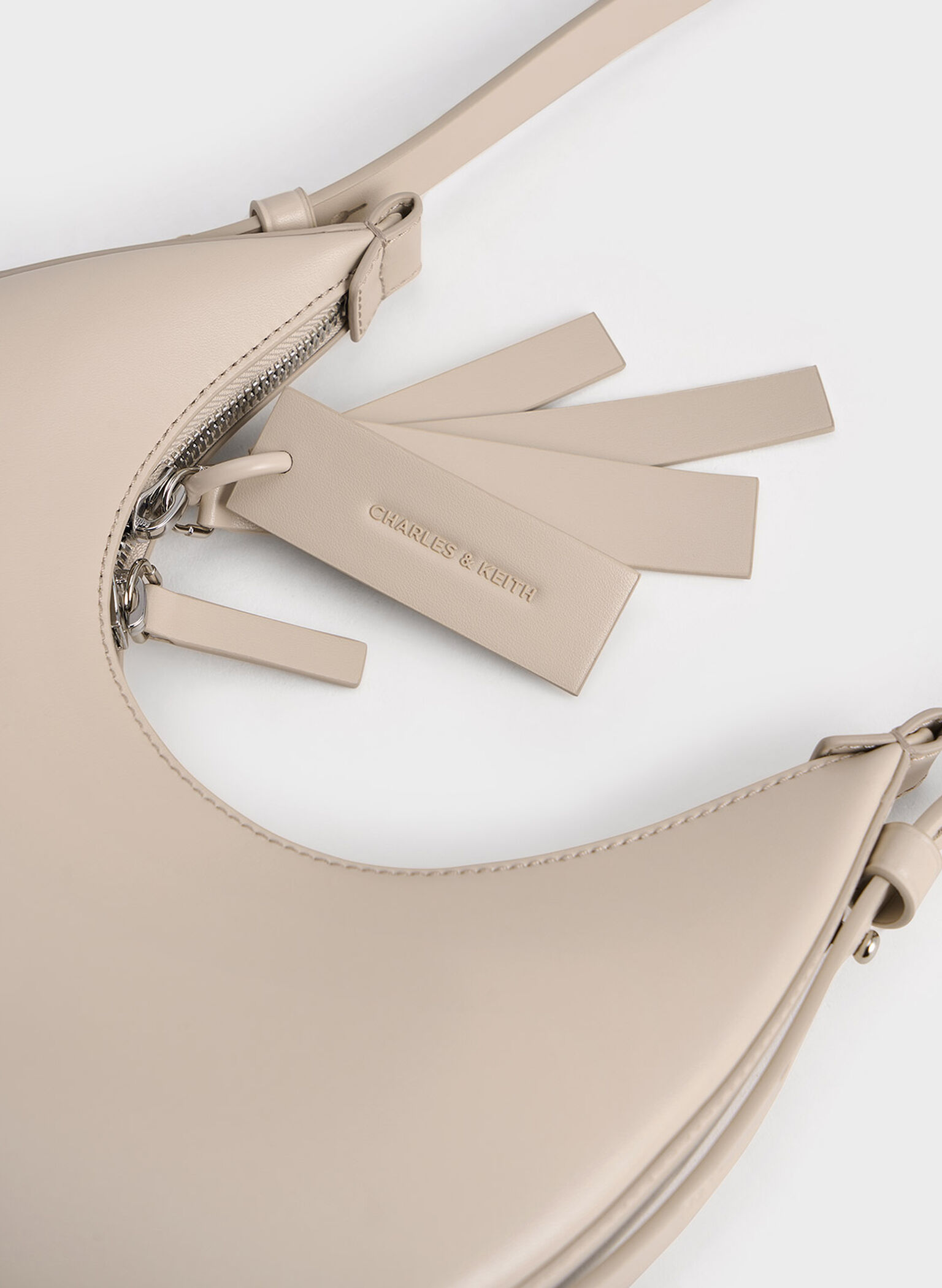 Carey Crescent Hobo Bag, Oat, hi-res