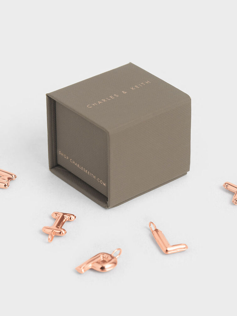 Alphabet 'U' Charm, Rose Gold, hi-res