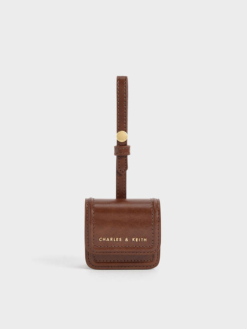 Stitch-Trim AirPods Pouch, Dark Brown, hi-res