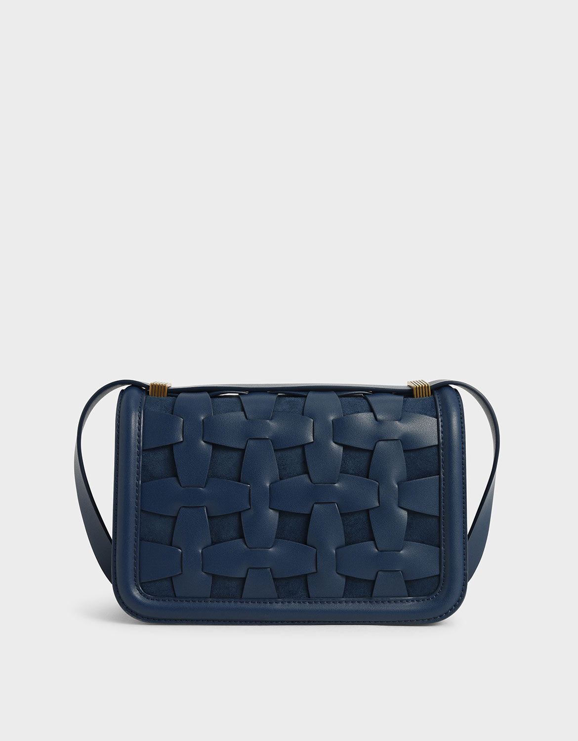 Weave detail crossbody bag