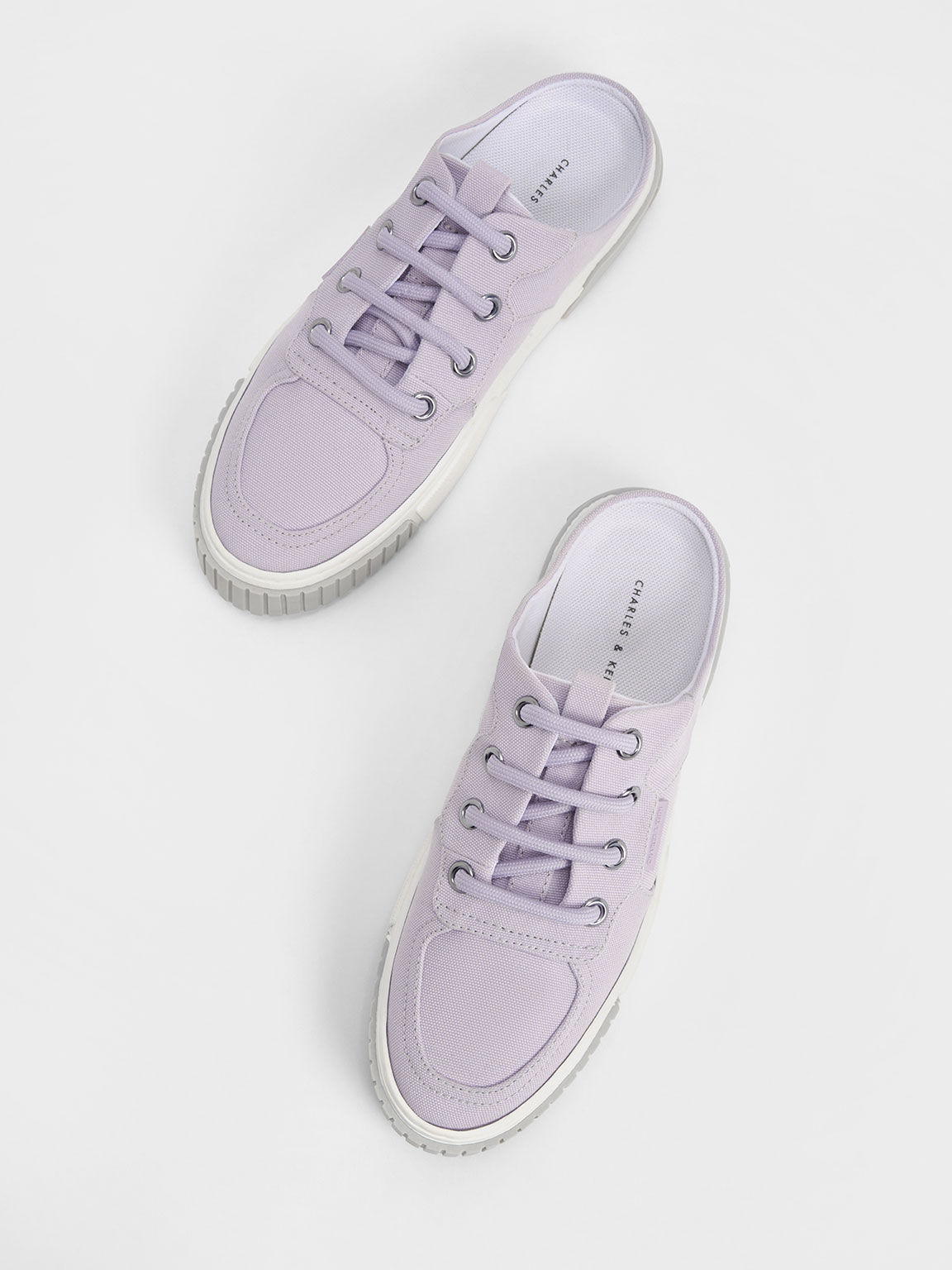 Purple canvas sale sneakers