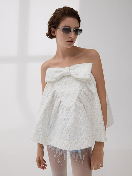 Inara Metallic-Rim Sunglasses, Silver, hi-res