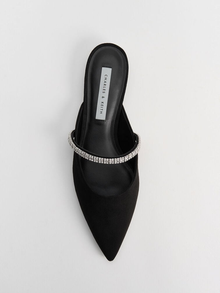 Ambrosia 寶石鍊尖頭鞋, 黑色特別款, hi-res