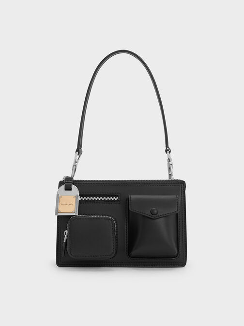 Bolso Austen con múltiples bolsillos, Noir, hi-res