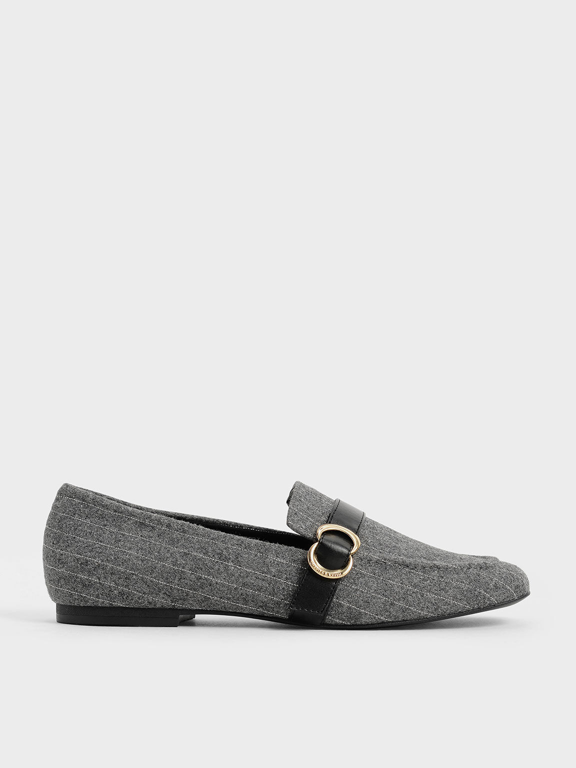 Grey penny clearance loafers