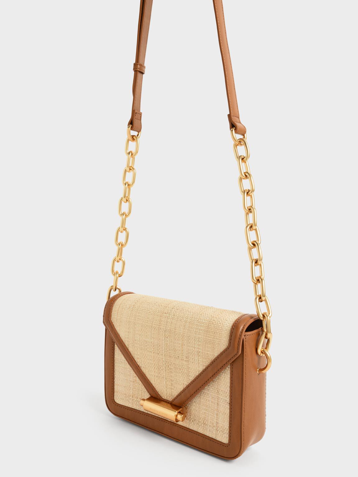 Lola Envelope Crossbody Bag, Caramel, hi-res