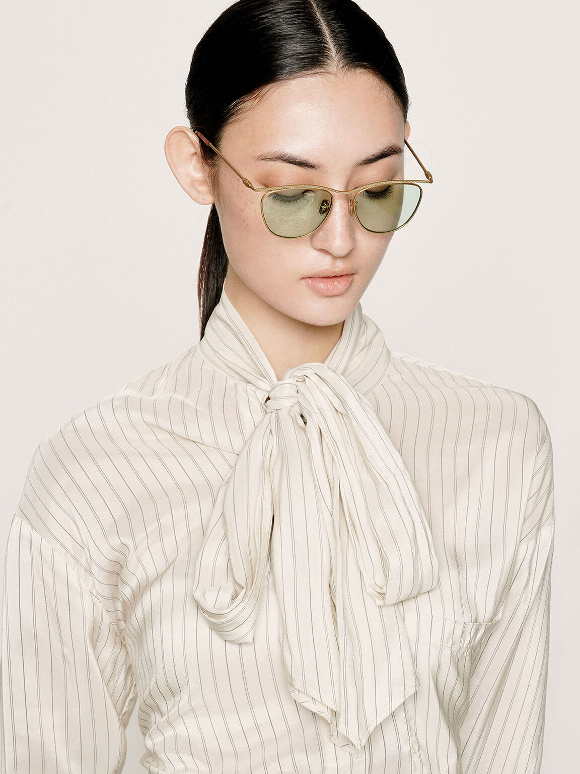Green Wireframe-Tinted-Sunglasses - CHARLES & KEITH International